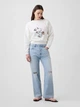 Свитшот на флисе женский GAP 877436936 XL Белый (1162412687) - изображение 3