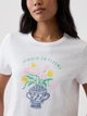 Футболка хлопковая женская GAP 608445451 XL Белая (1162346893) - изображение 4
