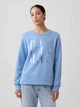 Свитшот на флисе женский GAP 299043288 M Голубой (1162371049) - изображение 1