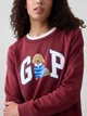 Свитшот на флисе женский GAP 189558274 M Бордовый (1162371761) - изображение 4