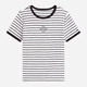 Футболка хлопковая длинная женская Tommy Hilfiger 883108242 S Черный/Белый (1161404977) - изображение 5