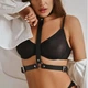Регулируемая портупея с кожаным ошейником и черным поясом (EBeltChest-1000) - изображение 5