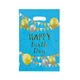 Пакети для солодощів 16х25 см Happy birthday з тисненням фольгою Упаковка 10 штук Блакитний - изображение 2