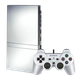 Набор Консоль Sony PlayStation 2 Slim SCPH-7xxx Limited Edition Chip Silver Б/У + Геймпад Проводной DualShock 2 - изображение 1