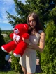 М'яка іграшка BigMishki плюшевий ведмедик Томмі 65 червоний - зображення 2