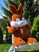 Велика м'яка іграшка BigMishki плюшевий зайка 200 см Коричневий - зображення 3