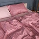 Простынь Сатин 22-1440 Pink Houndstooth 150*200 - изображение 3