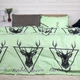 Простирадло MirSon Ranforce Elite 17-0515 Noble deers lime 220*240 - зображення 2