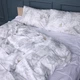 Простынь Сатин 22-1410 Silver Petals 200*220 - изображение 4