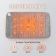 Заспокійлива масажна електрична грілка з обтяженням Massaging Weighted Heating Pad 30х61 см теплова накидка для спини шиї та суглобів із вібромасажем Сіра - зображення 7