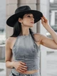 Шляпа Федора с широкими полями замшевая (унисекс) STETSON черная - изображение 7