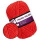 Candy-yarn Micro Velour, Красный №10, микровелюр 38г/100м, плюшевая пряжа для вязания игрушек, амигуруми, пледов, велюровая мягкая пряжа - изображение 1