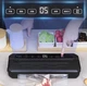 Вакуумний пакувальник Food Vacuum Sealer 65 кПа з різаком і пакетами, чорний - изображение 5