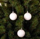 Елочные шары Mica Decorations пластиковые 6 см белые 27 шт - изображение 2
