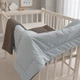 Плед детский MirSon №043 Poplin Waffle 09 Sleeping animals 60х80 см (2200013893431) - изображение 1