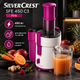 Электрическая соковыжималка SilverCrest SFE 450 C3 450 Вт 2 скорости Соковыжималка для фруктов и овощей Центробежная модель Pink - изображение 1