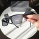 Солнцезащитные очки Prada мужские чёрные прямоугольные Прада полная комплектация с коробкой и чехлом - изображение 5