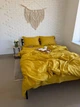 Постільна білизна Пшеничний, страйп-сатин PREMIUM, євро 50/70 на резинці 180/200/35, Ell Home - зображення 2