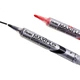 Маркери для білих дошок Pentel, рідкі чорнила з прямим потоком для електронних білих дошок, великий наконечник MWL5S чорний, упаковка з 5 штук - зображення 3