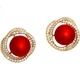 Серьги-гвоздики Qlady Rose Red Silver для женщин, 2024 год. Элегантный, высококачественный дизайн, легкие и роскошные украшения для ушей, новогодние серьги, подарок на день рождения. - изображение 1
