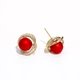 Серьги-гвоздики Qlady Rose Red Silver для женщин, 2024 год. Элегантный, высококачественный дизайн, легкие и роскошные украшения для ушей, новогодние серьги, подарок на день рождения. - изображение 10