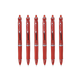 Шариковая ручка PILOT с выдвижным стержнем, Acroball Smooth Writing, BPAB-15F, 0,7 мм, красная, упаковка из 6 штук. - изображение 4