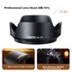 Бленда об'єктива Llano для об'єктива Nikon Z DX 18-140 мм VR Z50II 2-го покоління Z62 Z7II Z9 Z5 Запасний захисний аксесуар для бездзеркальних камер HB-101 - изображение 5