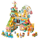 Набор конструктора LEGO FEELO, совместимый с другими конструкторами, для детей, подарок на день рождения, для мальчиков и девочек. Ветряная мельница, вилла, Y42007, ведро. - изображение 4