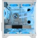 Компьютерный корпус Great Wall Jieji S1W Mini White Seaside View (M-ATX, поддержка водяного охлаждения 240 мм, двустороннее стекло, 7 мест для вентиляторов) - изображение 1