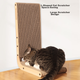 Crazy Owner Cat Scratchboard Gnide вертикальна настінна міцна велика кішка диван іграшка гофрований папір scratcher - зображення 12