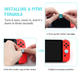 Силиконовые накладки на стики Paws 6в1 (Black/Red) для Nintendo Switch / Switch OLED / Switch LITE - изображение 5