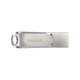 Накопитель SanDisk 64GB USB 3.1 Type-A + Type-C Dual Drive Luxe Серебристый - изображение 2