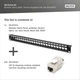 Патч-панель DIGITUS CАТ 6А STP, 19", 1U, 24 порта, модульная - изображение 4