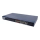 Коммутатор PoE GreenVision GV-019-AI-16+2PG, 16 портов 10/100 + 2 Uplink, управляемый - изображение 1
