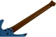 Безголова електрогітара HILS HN5 S/MEB (Satin Metallic Electric Blue) - зображення 8