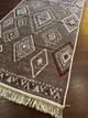 Ковер двусторонний хлопковый 80x200 см Коричнево-бежевый - изображение 3
