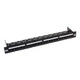 Патч-панель 24 порта, 19", 1U, Cat.6, UTP, Black Atcom 000357388 - изображение 1