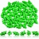 Крокодильчики пластиковые миниатюрные 22x13mm (Тип2), 20шт комплект, Green - изображение 1