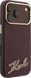 Чохол для смартфона Apple iPhone 18 Pro/17 Pro Karl Lagerfeld Grained with Resin Signature Logo MagSafe Burgundy (KLHMP18L6PWKSRSR) - зображення 4