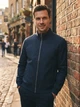 Чоловічий стильний бомбер primark під замшу, темно-синій, розмір s - изображение 4