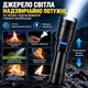 Мощный аккумуляторный LED-фонарь HUUKERS FX-2503 5000 мА·ч с регулируемым лучом, линзой для поджигания и функцией Power Bank - изображение 3