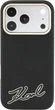 Чохол для смартфона Apple iPhone 18 Pro/17 Pro Karl Lagerfeld Grained with Resin Signature Logo MagSafe Black (KLHMP18L6PWKSRSK) - зображення 3