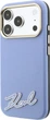 Чохол для смартфона Apple iPhone 18 Pro/17 Pro Karl Lagerfeld Grained with Resin Signature Logo MagSafe Light Blue (KLHMP18L6PWKSRSB) - зображення 2