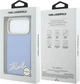 Чохол для смартфона Apple iPhone 18 Pro/17 Pro Karl Lagerfeld Grained with Resin Signature Logo MagSafe Light Blue (KLHMP18L6PWKSRSB) - зображення 8