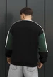Мужской Свитшот Staff Черный И Темно-зеленый Оверсайз С Логотипом На Флисе Staff Black & Dark Green Logo Oversize Fleece XL (404461) - изображение 2