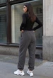 Штаны женские спортивные стаф серые на флисе теплые Staff flu gray fleece XS (404558) - изображение 2