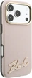 Чохол для смартфона Apple iPhone 18 Pro/17 Pro Karl Lagerfeld Grained with Resin Signature Logo MagSafe Pink (KLHMP18L6PWKSRSP) - зображення 4
