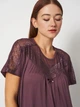 Ночная рубашка Cotpark 5XL баклажановая 13432-01 - изображение 3