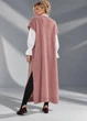 Кардиган мохеровий без застібки пудровий Paolo.J 28-143 - M-XXL , рожевий - изображение 3