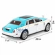 Машинка Rolls Royce Phantom игрушка моделька металлическая коллекционная 20 см Бело-бирюзовый (3122746) - изображение 2